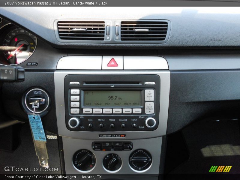 Candy White / Black 2007 Volkswagen Passat 2.0T Sedan