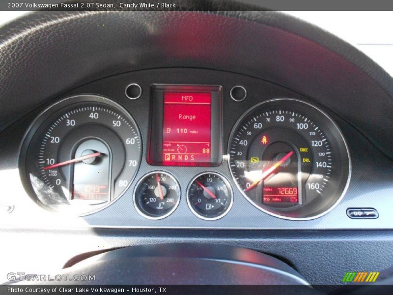 Candy White / Black 2007 Volkswagen Passat 2.0T Sedan