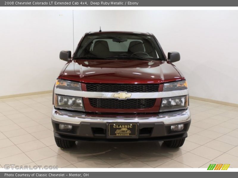 Deep Ruby Metallic / Ebony 2008 Chevrolet Colorado LT Extended Cab 4x4