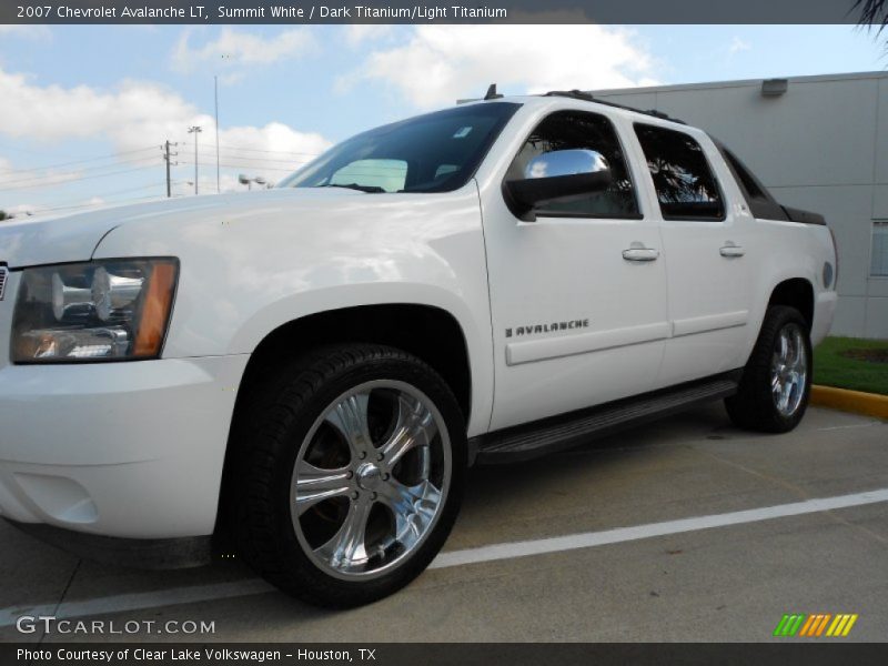 Summit White / Dark Titanium/Light Titanium 2007 Chevrolet Avalanche LT