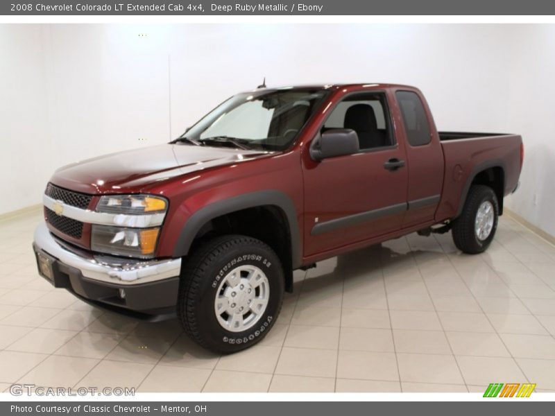Deep Ruby Metallic / Ebony 2008 Chevrolet Colorado LT Extended Cab 4x4