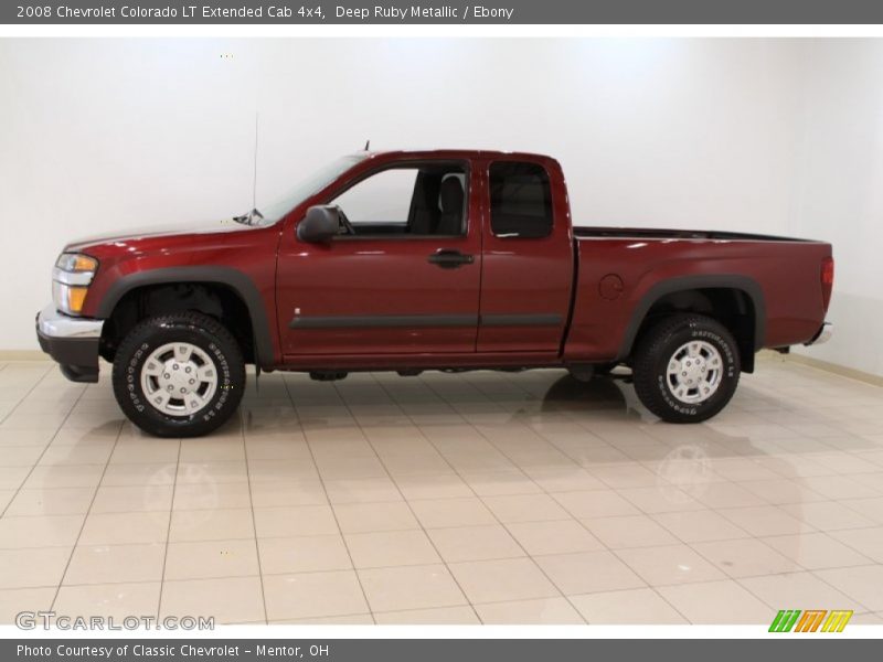 Deep Ruby Metallic / Ebony 2008 Chevrolet Colorado LT Extended Cab 4x4