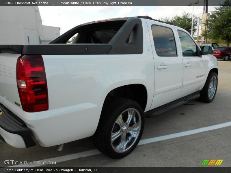Summit White / Dark Titanium/Light Titanium 2007 Chevrolet Avalanche LT