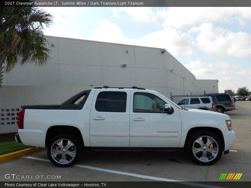 Summit White / Dark Titanium/Light Titanium 2007 Chevrolet Avalanche LT