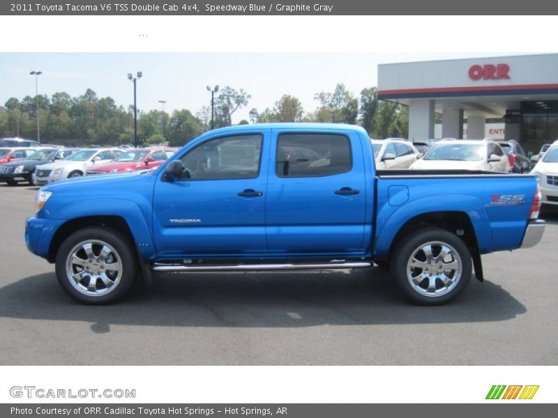 Speedway Blue / Graphite Gray 2011 Toyota Tacoma V6 TSS Double Cab 4x4