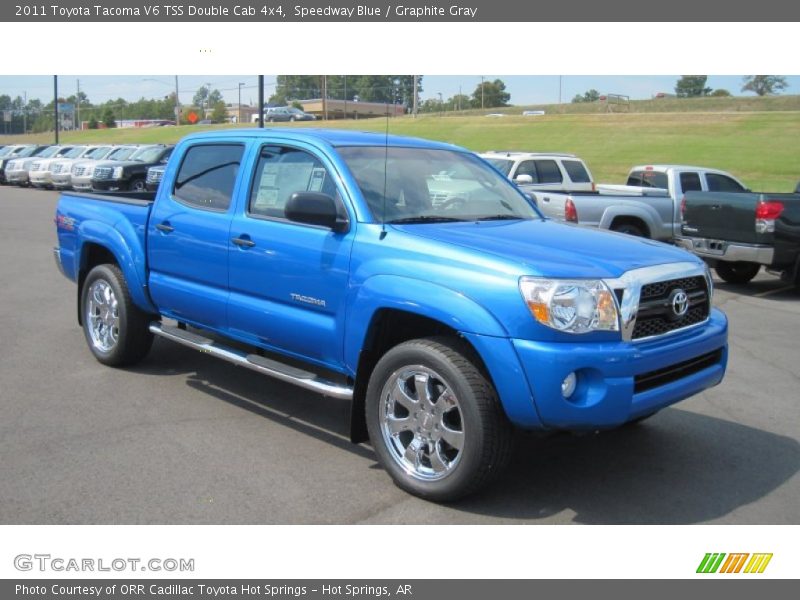 Speedway Blue / Graphite Gray 2011 Toyota Tacoma V6 TSS Double Cab 4x4