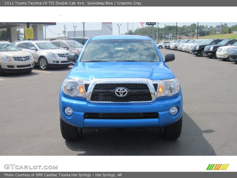 Speedway Blue / Graphite Gray 2011 Toyota Tacoma V6 TSS Double Cab 4x4