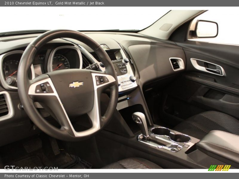 Gold Mist Metallic / Jet Black 2010 Chevrolet Equinox LT