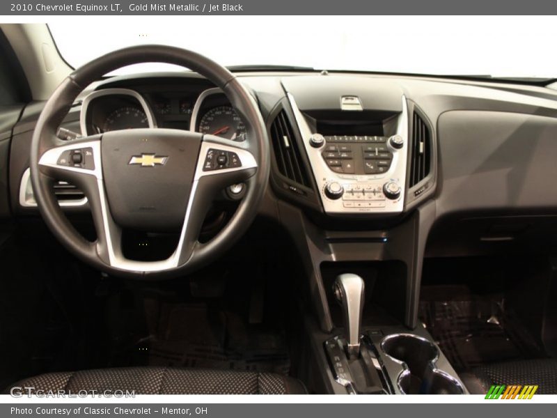 Gold Mist Metallic / Jet Black 2010 Chevrolet Equinox LT