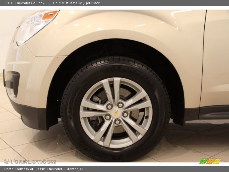 Gold Mist Metallic / Jet Black 2010 Chevrolet Equinox LT