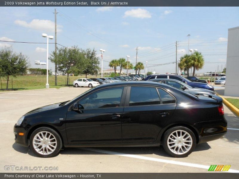 Black Uni / Anthracite 2009 Volkswagen Jetta Wolfsburg Edition Sedan