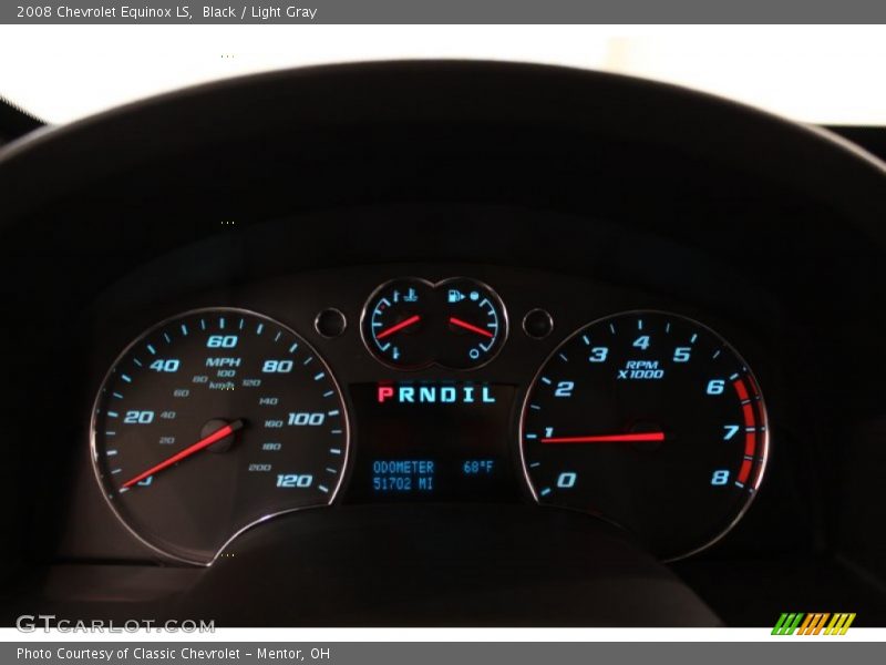 Black / Light Gray 2008 Chevrolet Equinox LS