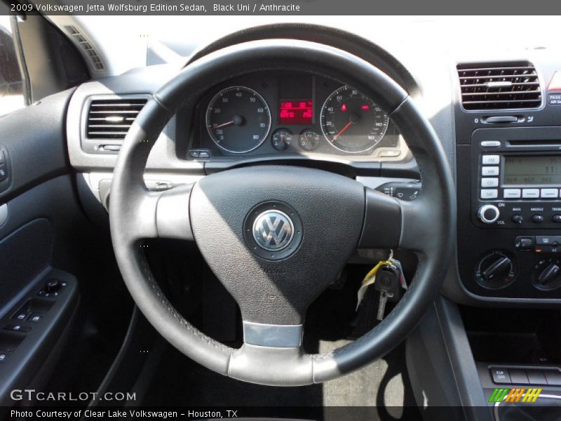 Black Uni / Anthracite 2009 Volkswagen Jetta Wolfsburg Edition Sedan