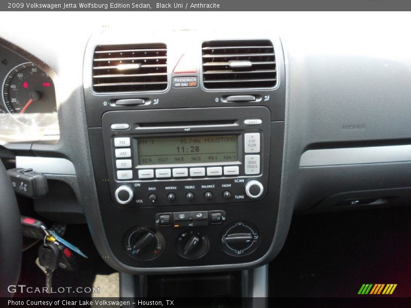 Black Uni / Anthracite 2009 Volkswagen Jetta Wolfsburg Edition Sedan