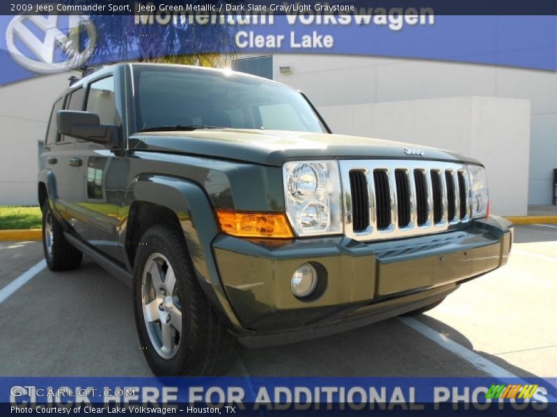Jeep Green Metallic / Dark Slate Gray/Light Graystone 2009 Jeep Commander Sport