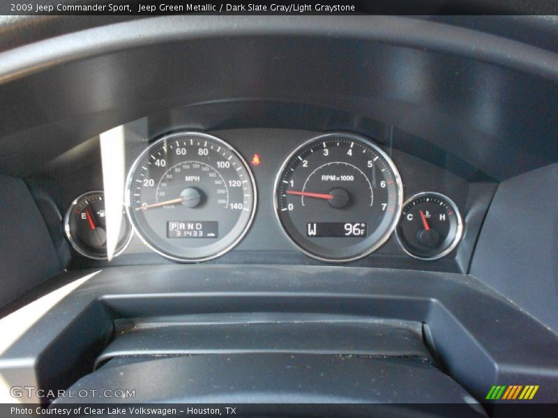 Jeep Green Metallic / Dark Slate Gray/Light Graystone 2009 Jeep Commander Sport