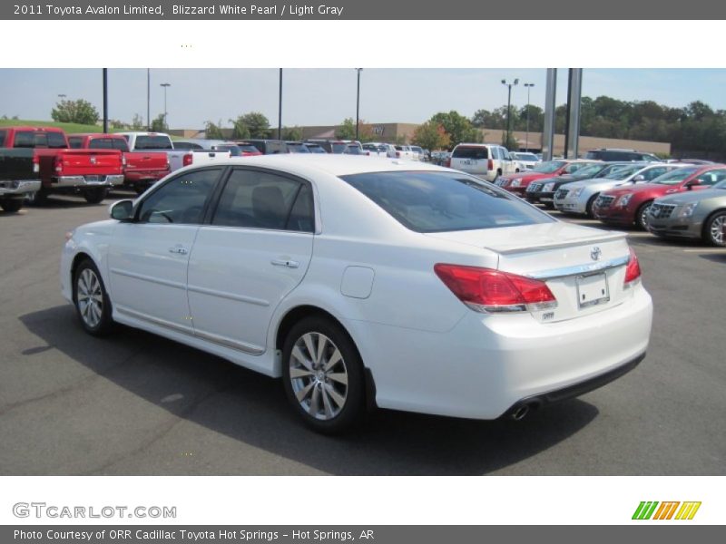Blizzard White Pearl / Light Gray 2011 Toyota Avalon Limited