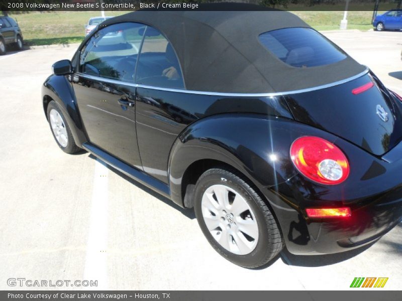 Black / Cream Beige 2008 Volkswagen New Beetle S Convertible