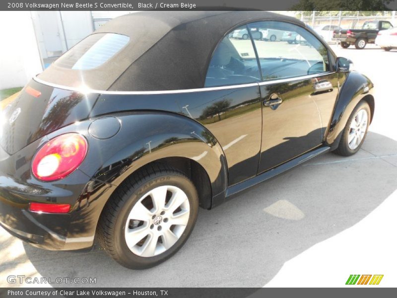 Black / Cream Beige 2008 Volkswagen New Beetle S Convertible