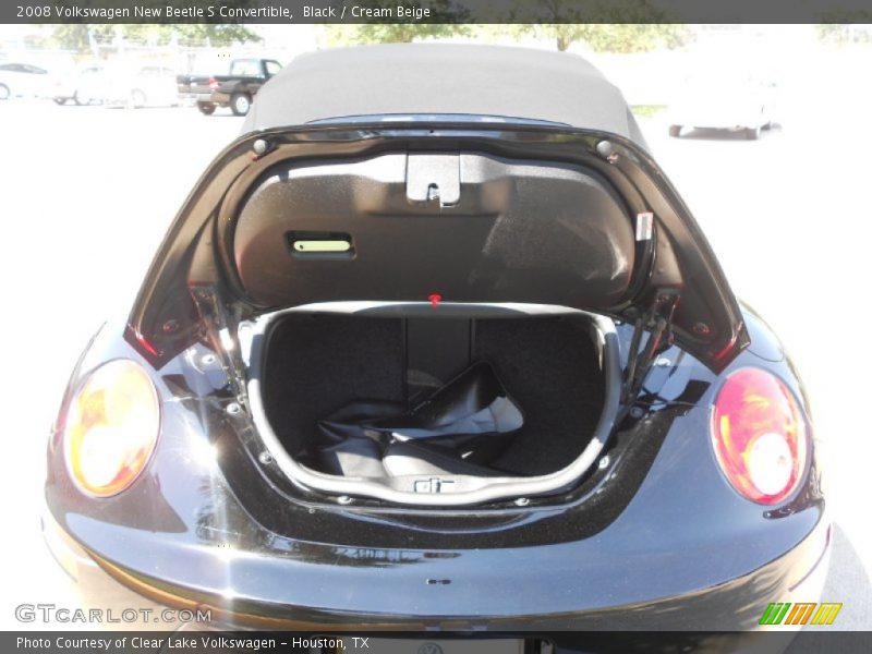 Black / Cream Beige 2008 Volkswagen New Beetle S Convertible