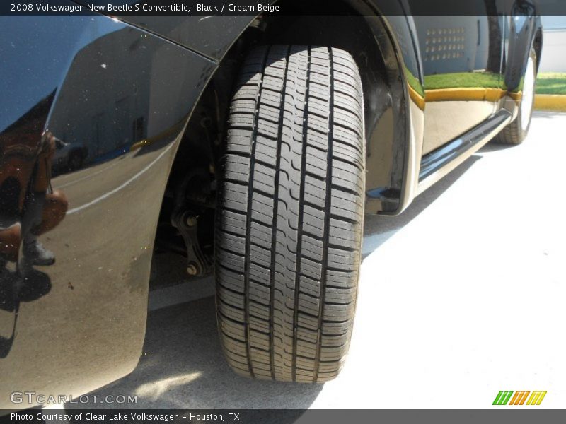 Black / Cream Beige 2008 Volkswagen New Beetle S Convertible