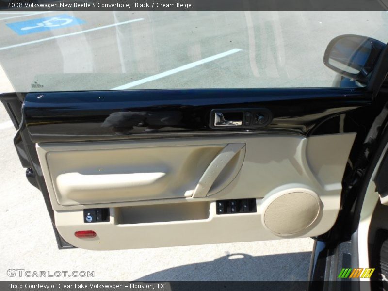 Black / Cream Beige 2008 Volkswagen New Beetle S Convertible