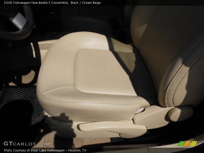 Black / Cream Beige 2008 Volkswagen New Beetle S Convertible