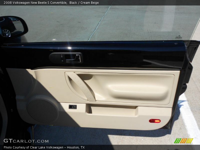 Black / Cream Beige 2008 Volkswagen New Beetle S Convertible
