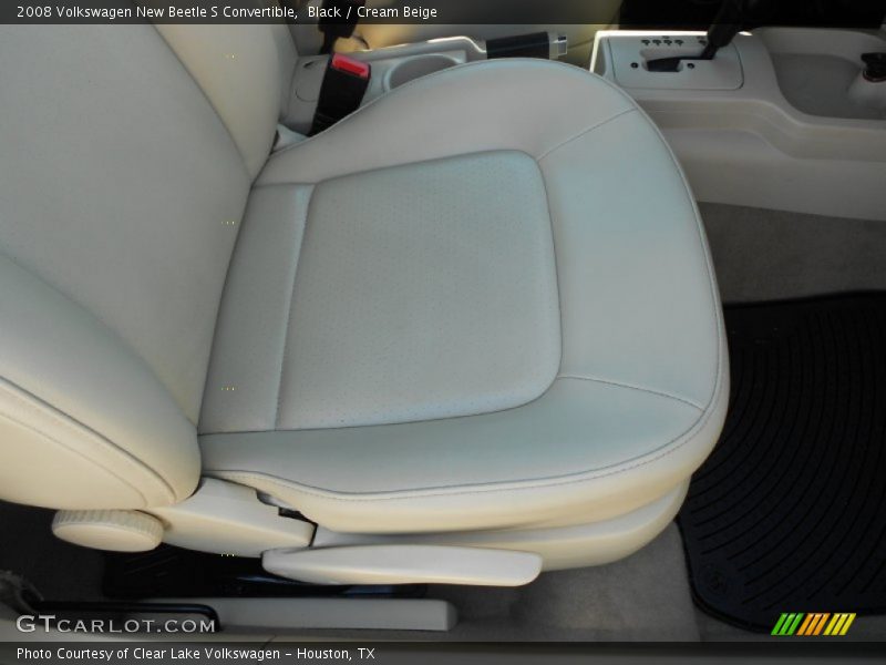 Black / Cream Beige 2008 Volkswagen New Beetle S Convertible
