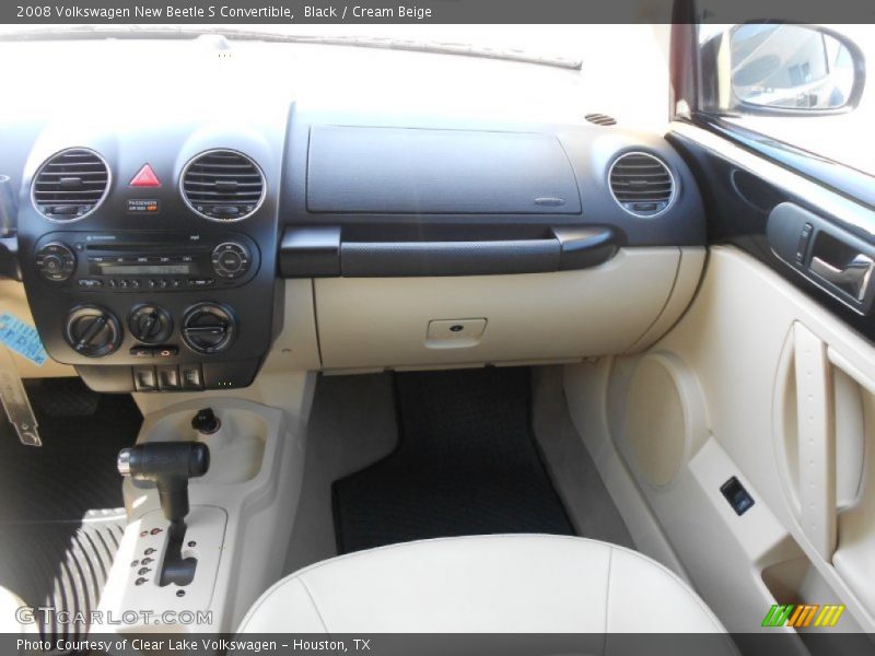 Black / Cream Beige 2008 Volkswagen New Beetle S Convertible