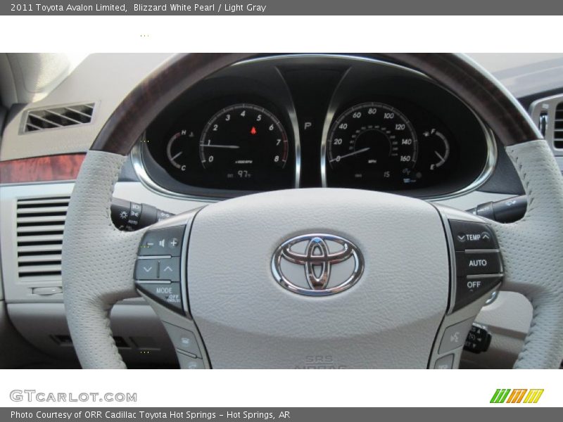 Blizzard White Pearl / Light Gray 2011 Toyota Avalon Limited