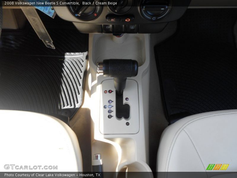 Black / Cream Beige 2008 Volkswagen New Beetle S Convertible