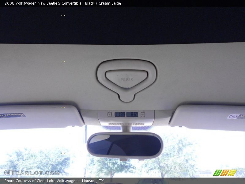 Black / Cream Beige 2008 Volkswagen New Beetle S Convertible