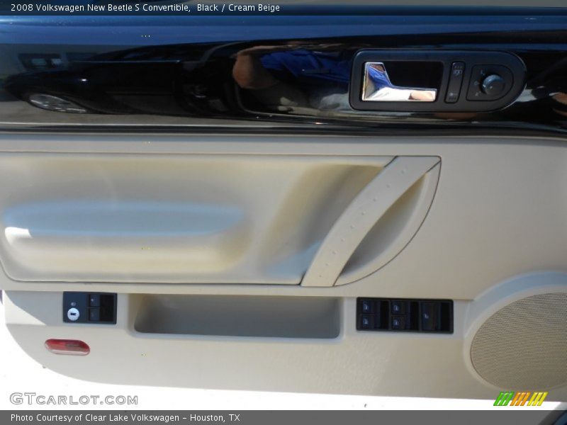 Black / Cream Beige 2008 Volkswagen New Beetle S Convertible