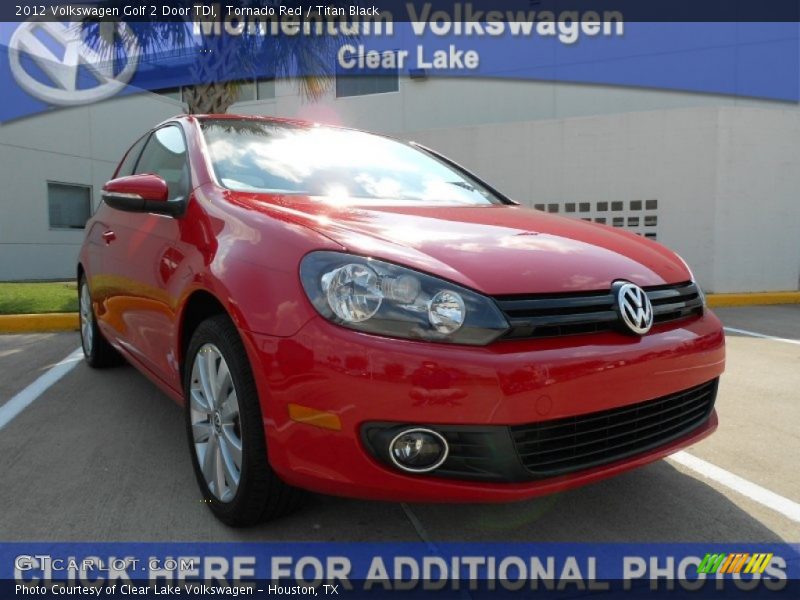 Tornado Red / Titan Black 2012 Volkswagen Golf 2 Door TDI