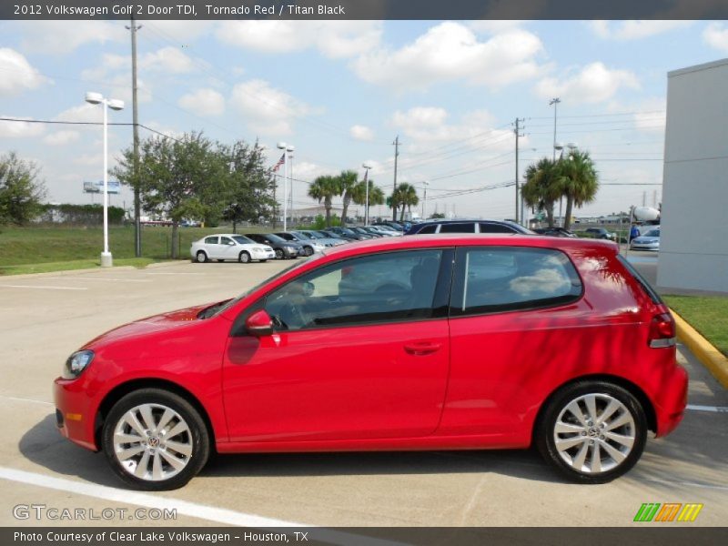 Tornado Red / Titan Black 2012 Volkswagen Golf 2 Door TDI