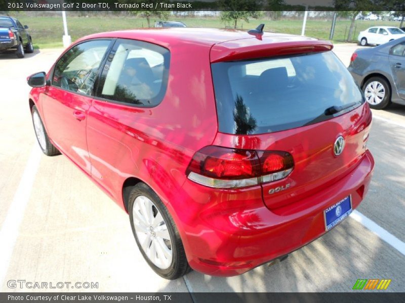 Tornado Red / Titan Black 2012 Volkswagen Golf 2 Door TDI