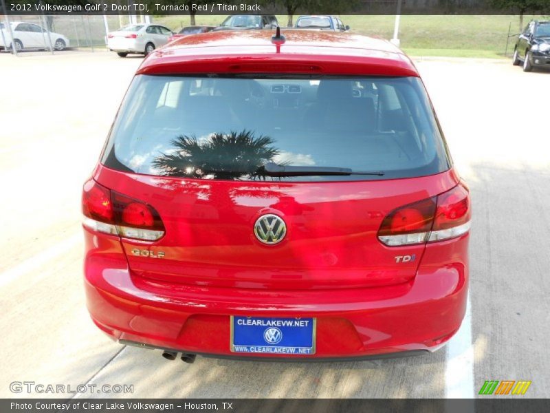 Tornado Red / Titan Black 2012 Volkswagen Golf 2 Door TDI