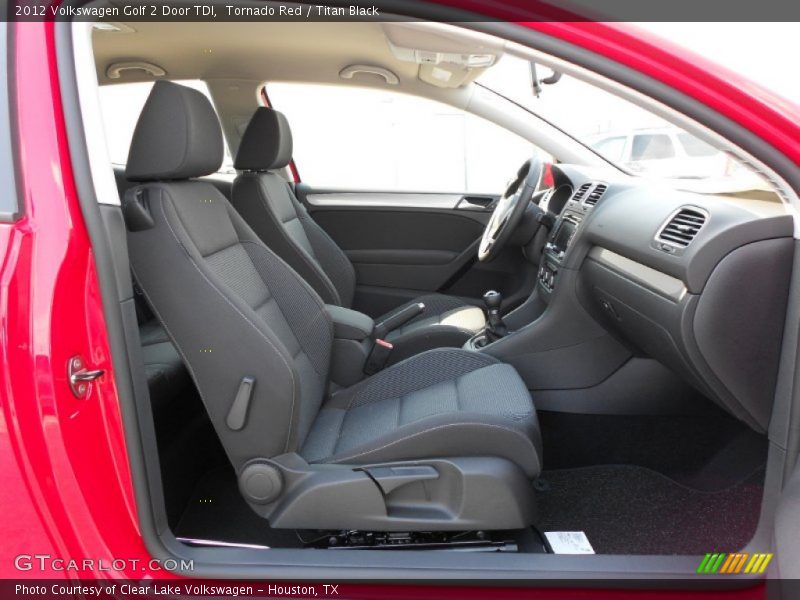  2012 Golf 2 Door TDI Titan Black Interior