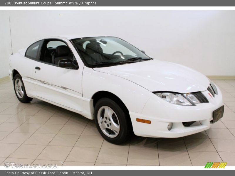 Summit White / Graphite 2005 Pontiac Sunfire Coupe