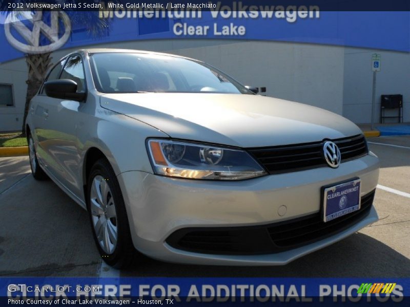 White Gold Metallic / Latte Macchiato 2012 Volkswagen Jetta S Sedan