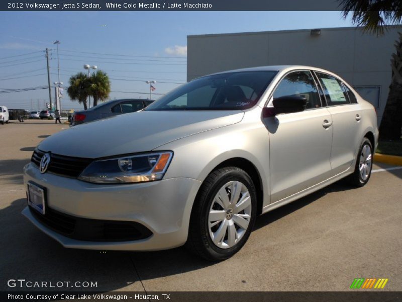 White Gold Metallic / Latte Macchiato 2012 Volkswagen Jetta S Sedan