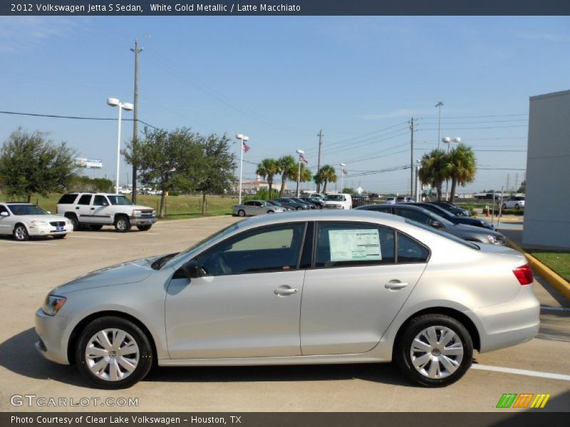 White Gold Metallic / Latte Macchiato 2012 Volkswagen Jetta S Sedan
