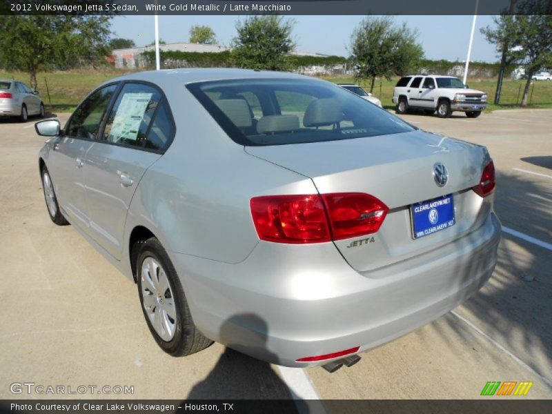 White Gold Metallic / Latte Macchiato 2012 Volkswagen Jetta S Sedan