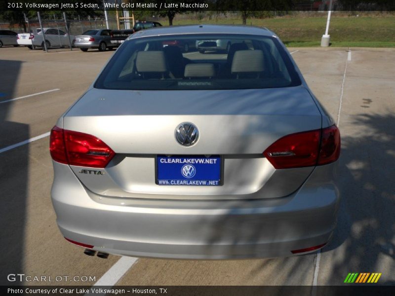 White Gold Metallic / Latte Macchiato 2012 Volkswagen Jetta S Sedan