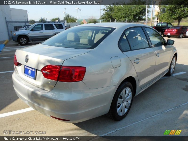 White Gold Metallic / Latte Macchiato 2012 Volkswagen Jetta S Sedan