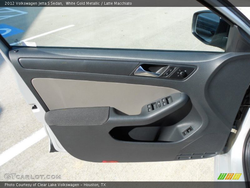 White Gold Metallic / Latte Macchiato 2012 Volkswagen Jetta S Sedan