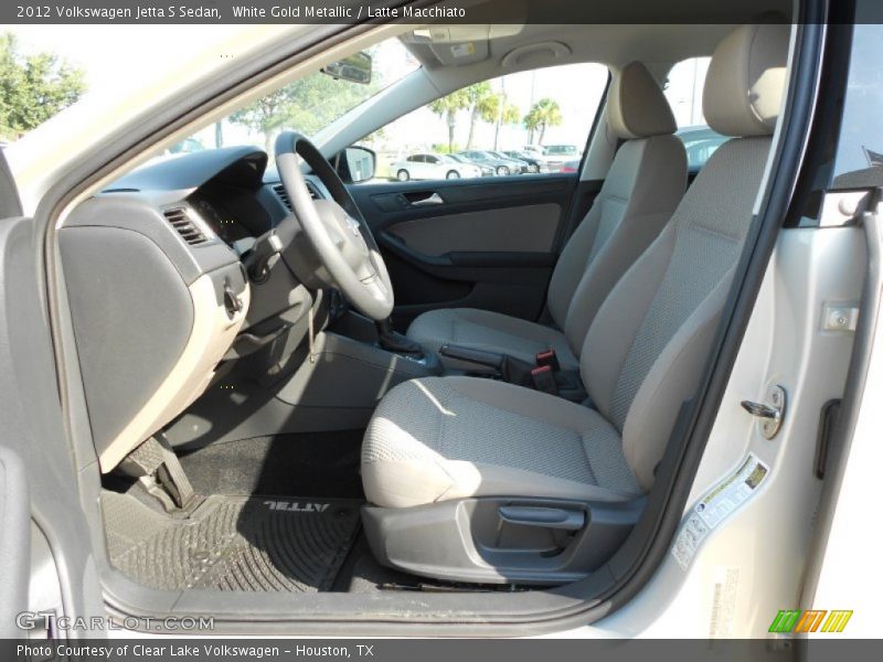 White Gold Metallic / Latte Macchiato 2012 Volkswagen Jetta S Sedan