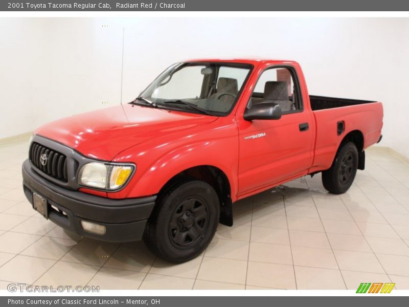 Radiant Red / Charcoal 2001 Toyota Tacoma Regular Cab