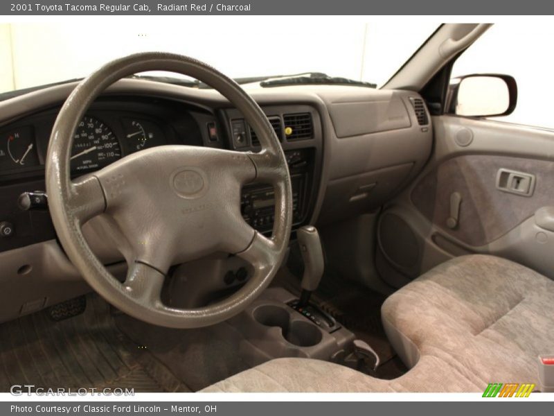 Radiant Red / Charcoal 2001 Toyota Tacoma Regular Cab